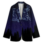Aries Constellation Print Women's Blazer