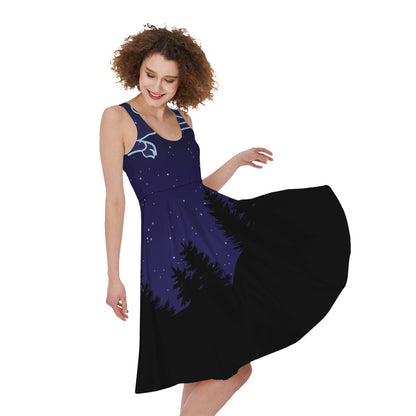 Aries Constellation Print Women's Sleeveless Dress