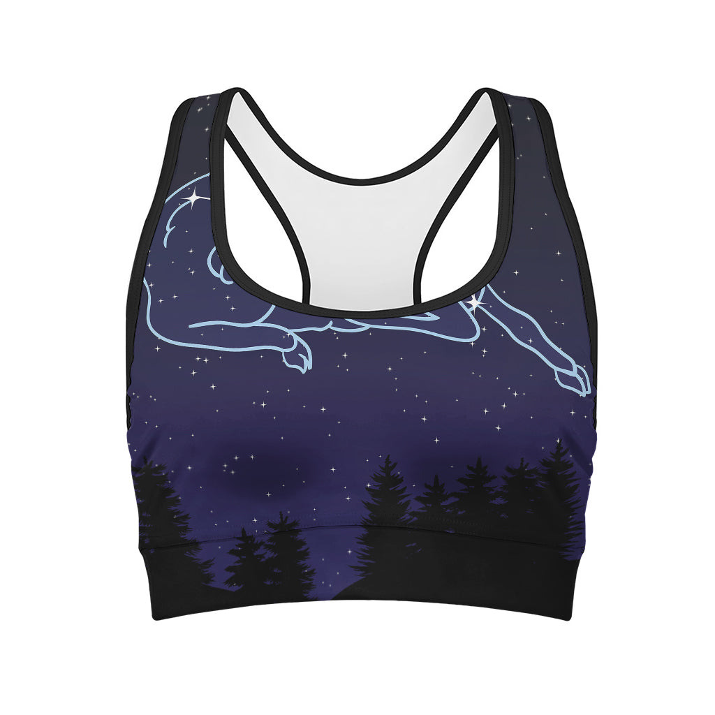 Aries Constellation Print Women's Sports Bra
