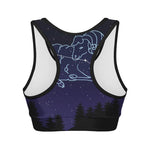 Aries Constellation Print Women's Sports Bra