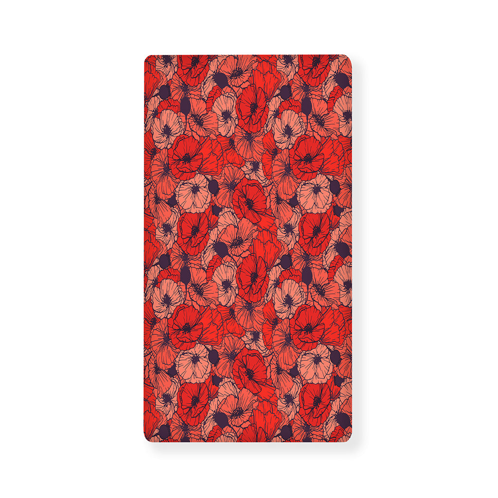Armistice Day Poppy Pattern Print Baby Crib Sheet