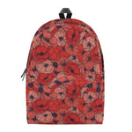Armistice Day Poppy Pattern Print Backpack