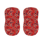 Armistice Day Poppy Pattern Print Bar Stool Covers