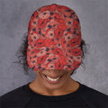 Armistice Day Poppy Pattern Print Baseball Cap