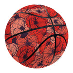 Armistice Day Poppy Pattern Print Basketball