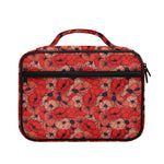 Armistice Day Poppy Pattern Print Briefcase Bible Bag