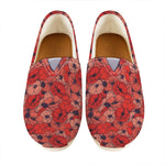 Armistice Day Poppy Pattern Print Casual Shoes