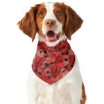 Armistice Day Poppy Pattern Print Dog Bandana