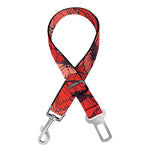 Armistice Day Poppy Pattern Print Dog Seat Belt