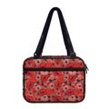 Armistice Day Poppy Pattern Print Double Strap Bible Bag