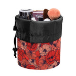 Armistice Day Poppy Pattern Print Drawstring Makeup Bag