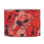 Armistice Day Poppy Pattern Print Drum Lamp Shade
