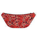 Armistice Day Poppy Pattern Print Fanny Pack