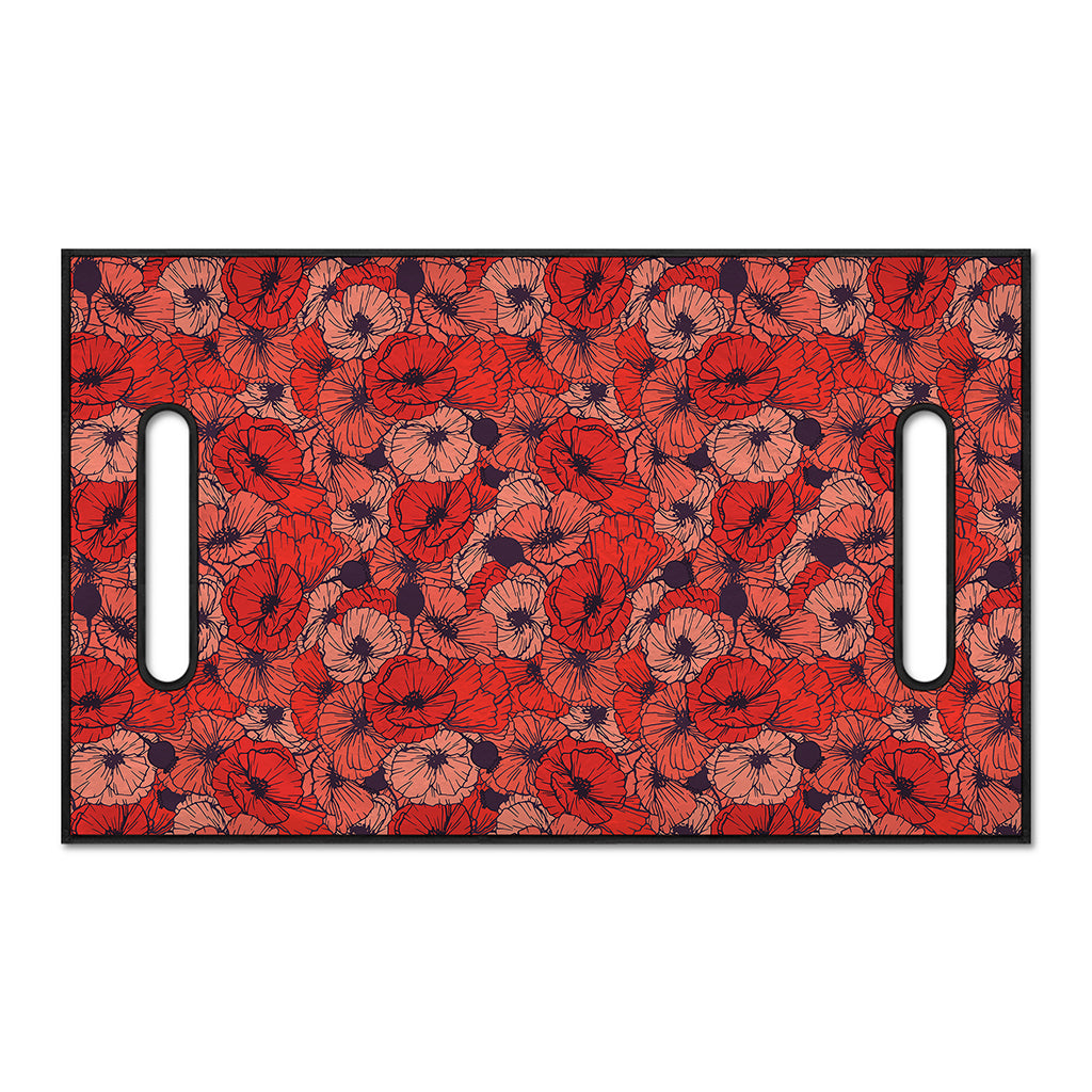 Armistice Day Poppy Pattern Print Golf Cart Seat Cover