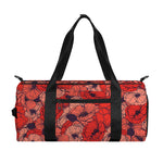 Armistice Day Poppy Pattern Print Gym Bag