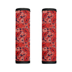 Armistice Day Poppy Pattern Print Handle Covers