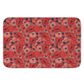 Armistice Day Poppy Pattern Print Indoor Door Mat