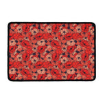 Armistice Day Poppy Pattern Print Kitchen Mat