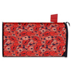 Armistice Day Poppy Pattern Print Mailbox Cover