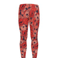 Armistice Day Poppy Pattern Print Men's Leggings