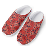 Armistice Day Poppy Pattern Print Mesh Casual Shoes
