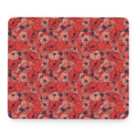 Armistice Day Poppy Pattern Print Mouse Pad