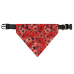Armistice Day Poppy Pattern Print Over The Collar Dog Bandana