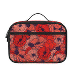 Armistice Day Poppy Pattern Print Portable Lunch Bag