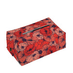 Armistice Day Poppy Pattern Print Rectangle Tissue Box Cover