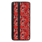 Armistice Day Poppy Pattern Print Refrigerator Handle Covers