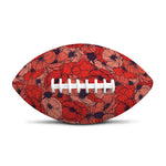 Armistice Day Poppy Pattern Print Rugby Ball