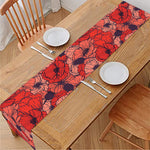 Armistice Day Poppy Pattern Print Table Runner