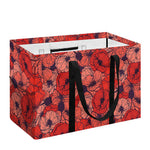 Armistice Day Poppy Pattern Print Utility Tote Bag