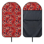 Armistice Day Poppy Pattern Print Waterproof Car Seat Cover