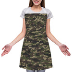 Army Camouflage Knitted Pattern Print Adjustable Apron