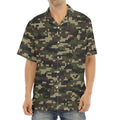 Army Camouflage Knitted Pattern Print Aloha Shirt