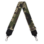 Army Camouflage Knitted Pattern Print Bag Strap