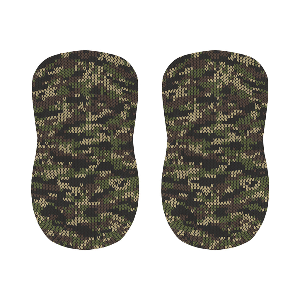 Army Camouflage Knitted Pattern Print Bar Stool Covers