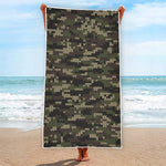 Army Camouflage Knitted Pattern Print Beach Towel