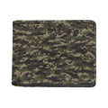 Army Camouflage Knitted Pattern Print Bifold Wallet