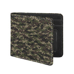 Army Camouflage Knitted Pattern Print Bifold Wallet