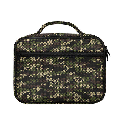 Army Camouflage Knitted Pattern Print Briefcase Bible Bag