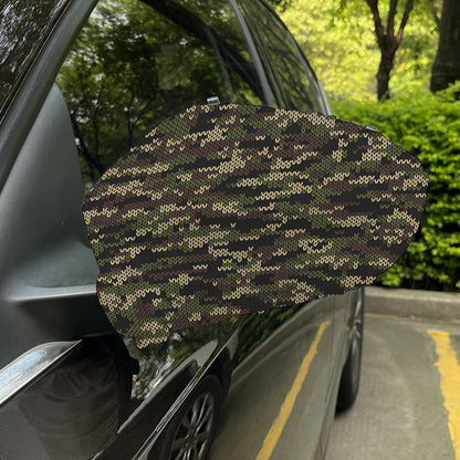 Army Camouflage Knitted Pattern Print Car Side Mirror Covers