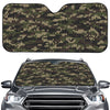 Army Camouflage Knitted Pattern Print Car Windshield Sun Shade