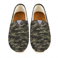 Army Camouflage Knitted Pattern Print Casual Shoes