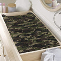 Army Camouflage Knitted Pattern Print Changing Pad Cover