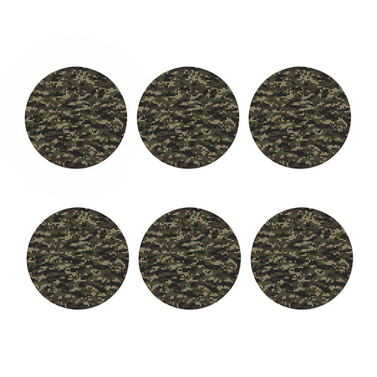 Army Camouflage Knitted Pattern Print Coaster Set