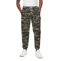 Army Camouflage Knitted Pattern Print Cotton Sweatpants
