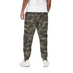Army Camouflage Knitted Pattern Print Cotton Pants