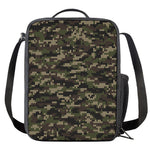 Army Camouflage Knitted Pattern Print Crossbody Lunch Bag